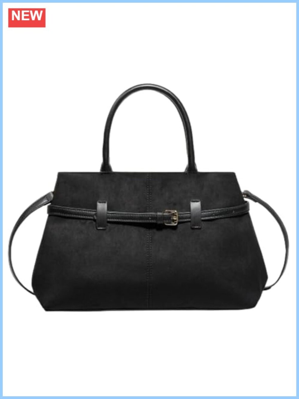 Women's Slouchy Suede Tote Handbag Adjustable Strap Shoulder Crossbody Hobo Bag